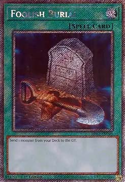 Foolish Burial (V.4 Platinum Secret Rare) 