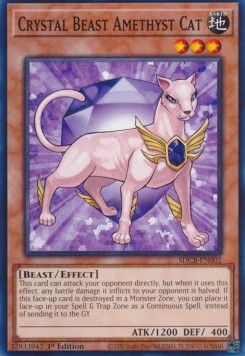 Crystal Beast Amethyst Cat 