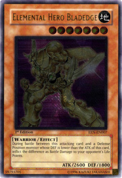 Elemental HERO Bladedge (V.2 - Ultimate Rare) 