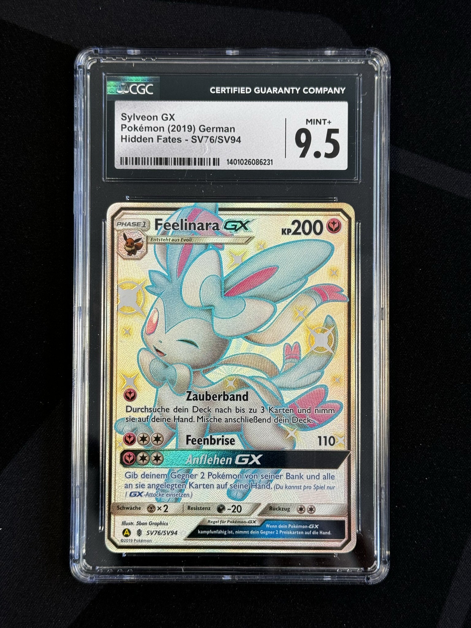 Sylveon GX - HIF 76 - German - CGC 9.5 