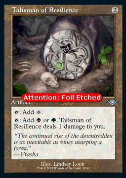 Talisman of Resilience (V.2) - Modern Horizons Retro Frame Cards 