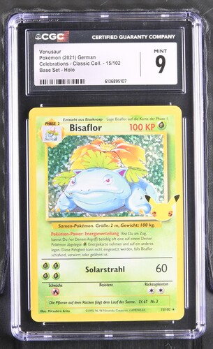 Venusaur - CEL 15 - German - CGC 9 