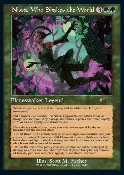 Nissa Who Shakes the World - Secret Lair Drop Series December Superdrop 2022 