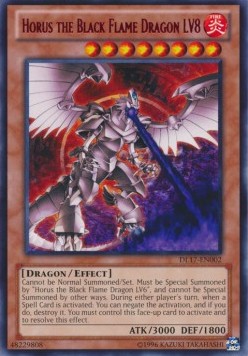 Horus the Black Flame Dragon LV8 (V.4 - Rare) 