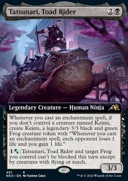 Tatsunari Toad Rider (V.2) - Kamigawa Neon Dynasty Extras 