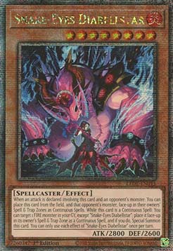 Snake Eyes Diabellstar (V.2 Quarter Century Secret Rare) 