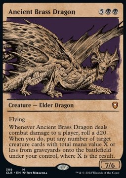 Ancient Brass Dragon (V.2) - Commander Legends Battle for Baldurs Gate Extras 