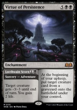 Virtue of Persistence Locthwain Scorn - Wilds of Eldraine