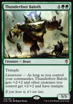 Thunderfoot Baloth - Commander 2016 
