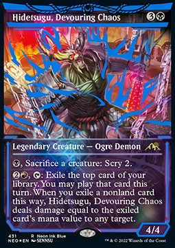 Hidetsugu Devouring Chaos (V.5) - Kamigawa Neon Dynasty Extras 
