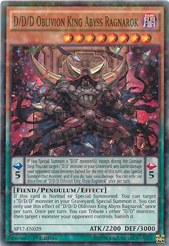 D/D/D Oblivion King Abyss Ragnarok (V.2 - Starfoil Rare) 