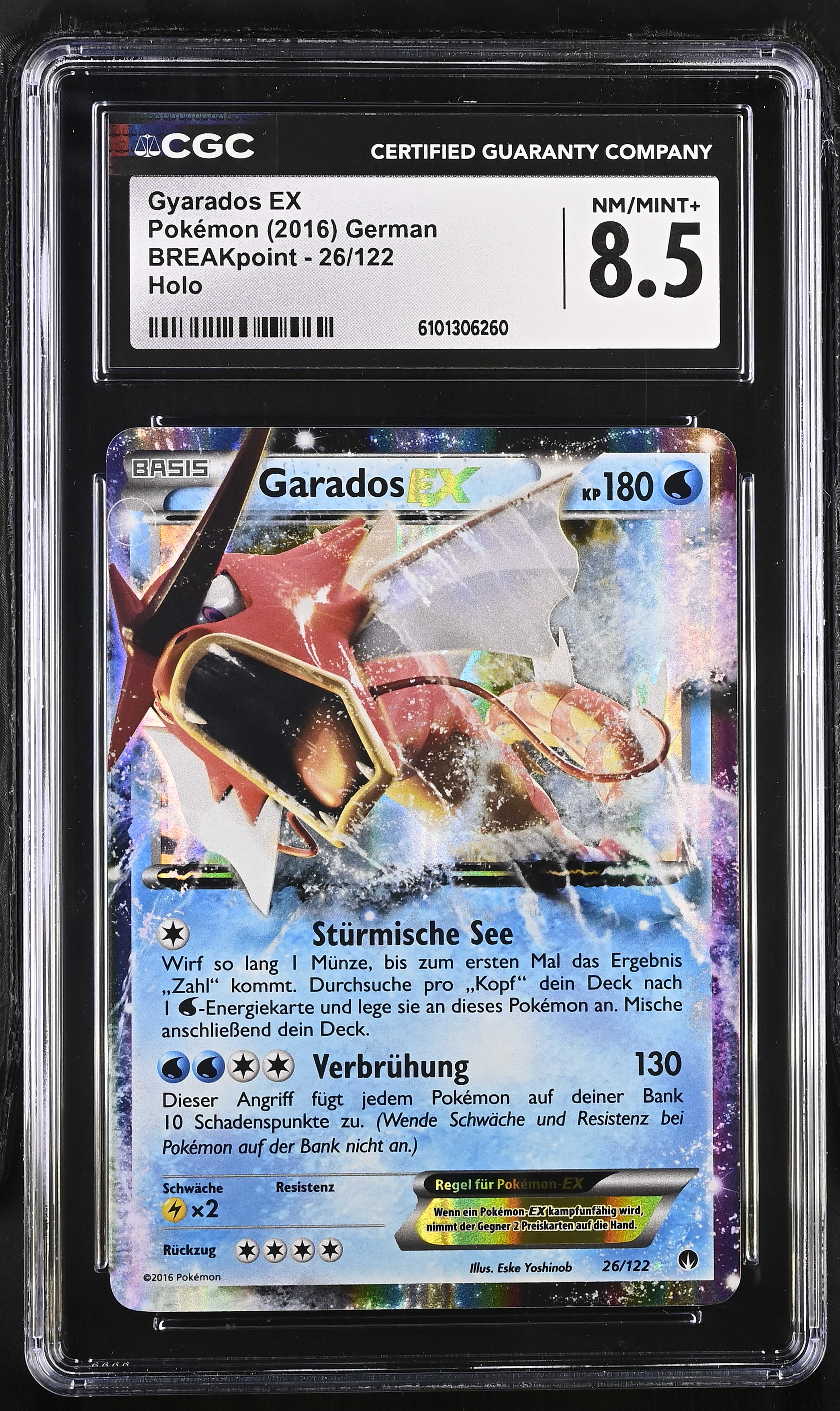 Gyarados EX - BKP 26 - German - CGC 8.5 