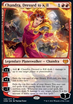 Chandra Dressed to Kill (V.1) - Innistrad Crimson Vow Promos 