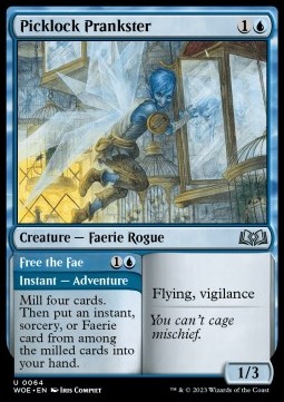 Picklock Prankster Free the Fae - Wilds of Eldraine 