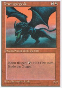 Granite Gargoyle - Foreign White Bordered 