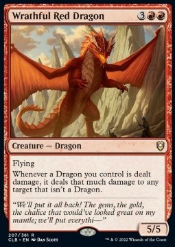 Wrathful Red Dragon - Commander Legends Battle for Baldurs Gate 