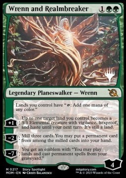 Wrenn and Realmbreaker (V.2) - March of the Machine Promos 