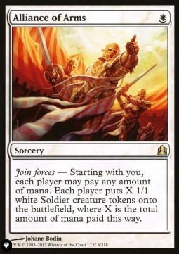 Alliance of Arms - The List 