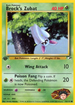 Brock's Zubat (Poison Fang) 