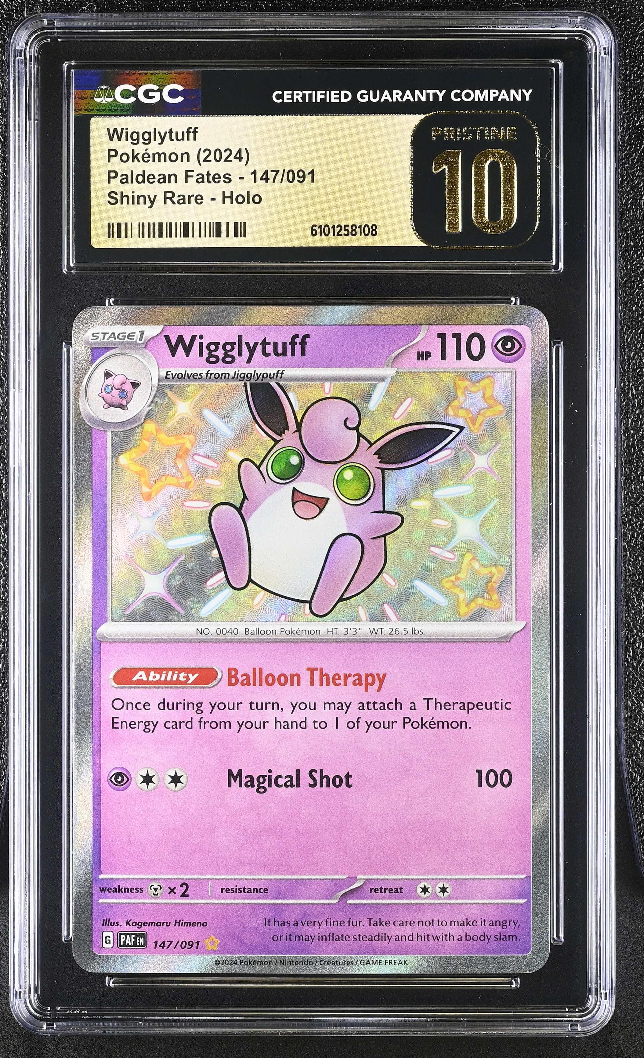 Wigglytuff - PAF 147 - English - CGC 10 