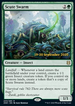 Scute Swarm (V.2) - Zendikar Rising Promos 
