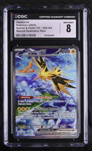 Zapdos ex - MEW 202 - English - CGC 8 