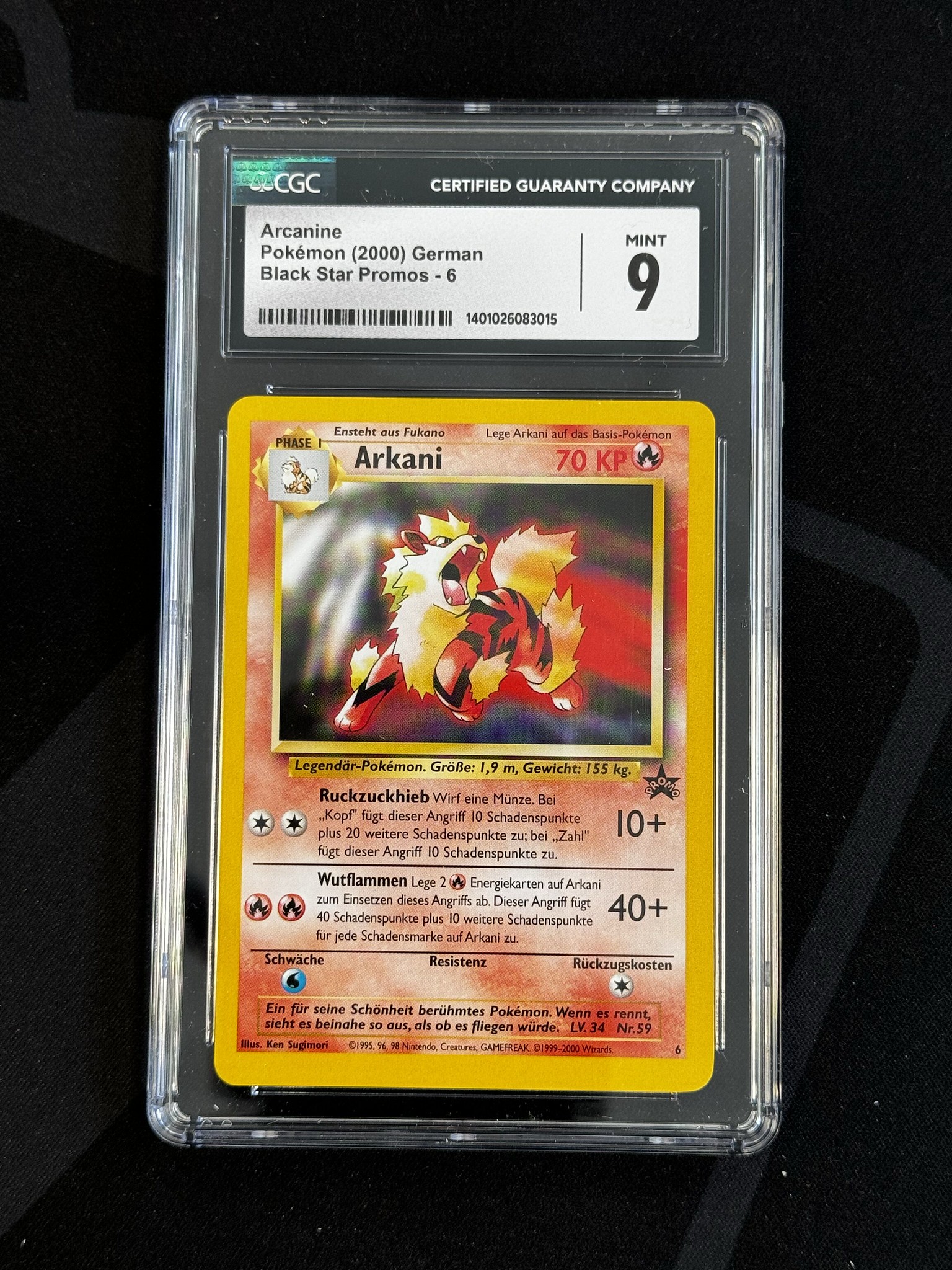 Arcanine - WP 6 - German - CGC 9 