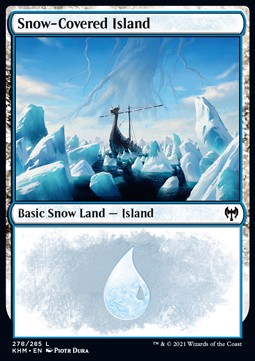 Snow Covered Island (V.1) - Kaldheim 