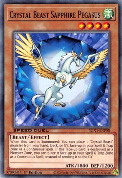 Crystal Beast Sapphire Pegasus (V.1 - Common) 