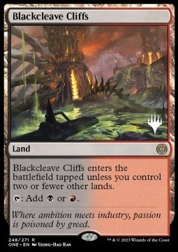 Blackcleave Cliffs (V.2) - Phyrexia All Will Be One Promos 