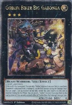 Goblin Biker Big Gabonga (V.2 Quarter Century Secret Rare) 