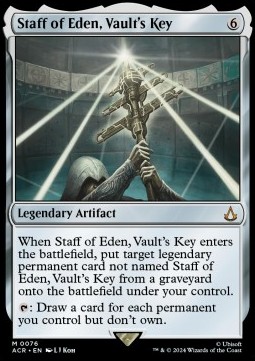 Staff of Eden Vaults Key - Universes Beyond Assassins Creed 