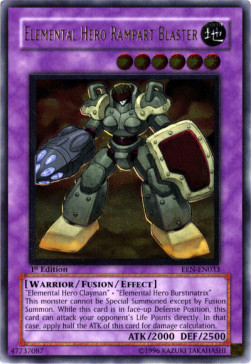 Elemental Hero Rampart Blaster (V.2 - Ultimate Rare) 
