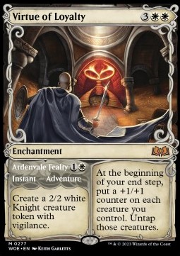 Virtue of Loyalty Ardenvale Fealty - Wilds of Eldraine Extras 