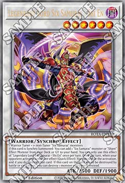 Legendary Lord Six Samurai Shi En (V.2 Quarter Century Secret Rare) 
