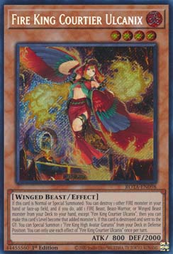 Fire King Courtier Ulcanix (V.1 Secret Rare) 