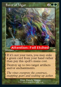 Force of Vigor (V.2) - Modern Horizons Retro Frame Cards 