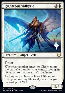 Righteous Valkyrie (V.2) - Kaldheim Promos 