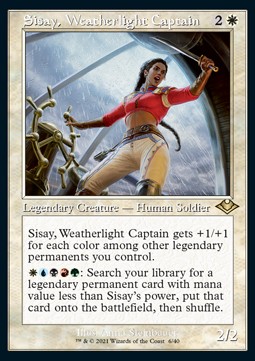 Sisay Weatherlight Captain (V.1) - Modern Horizons Retro Frame Cards 