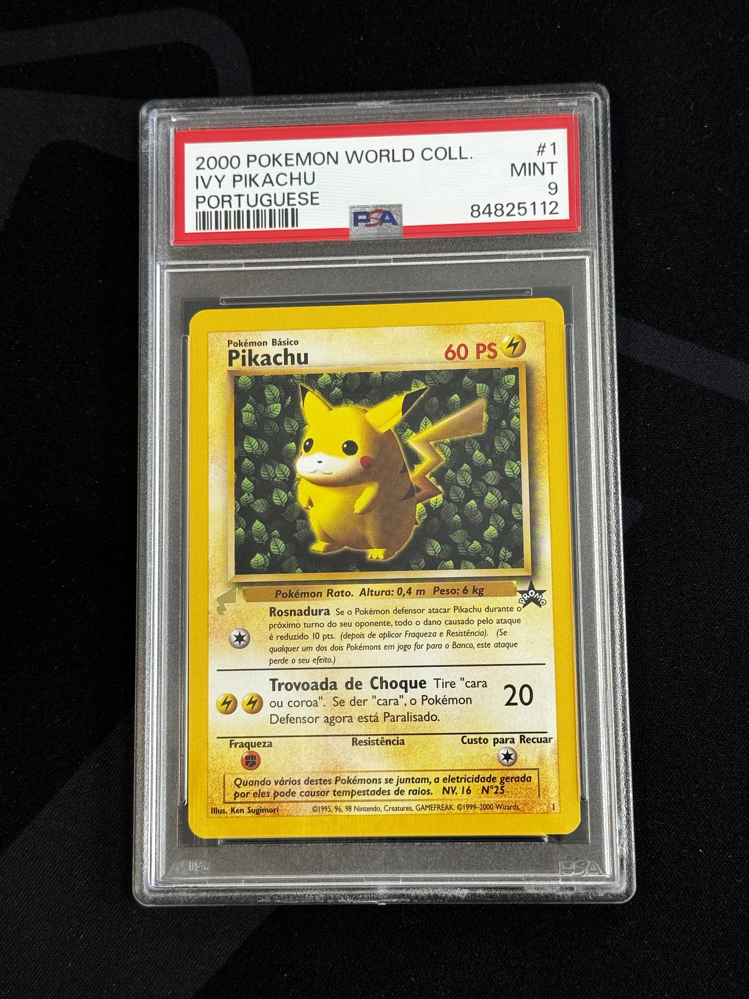 Pikachu - PWC 1 - Portugese - PSA 9