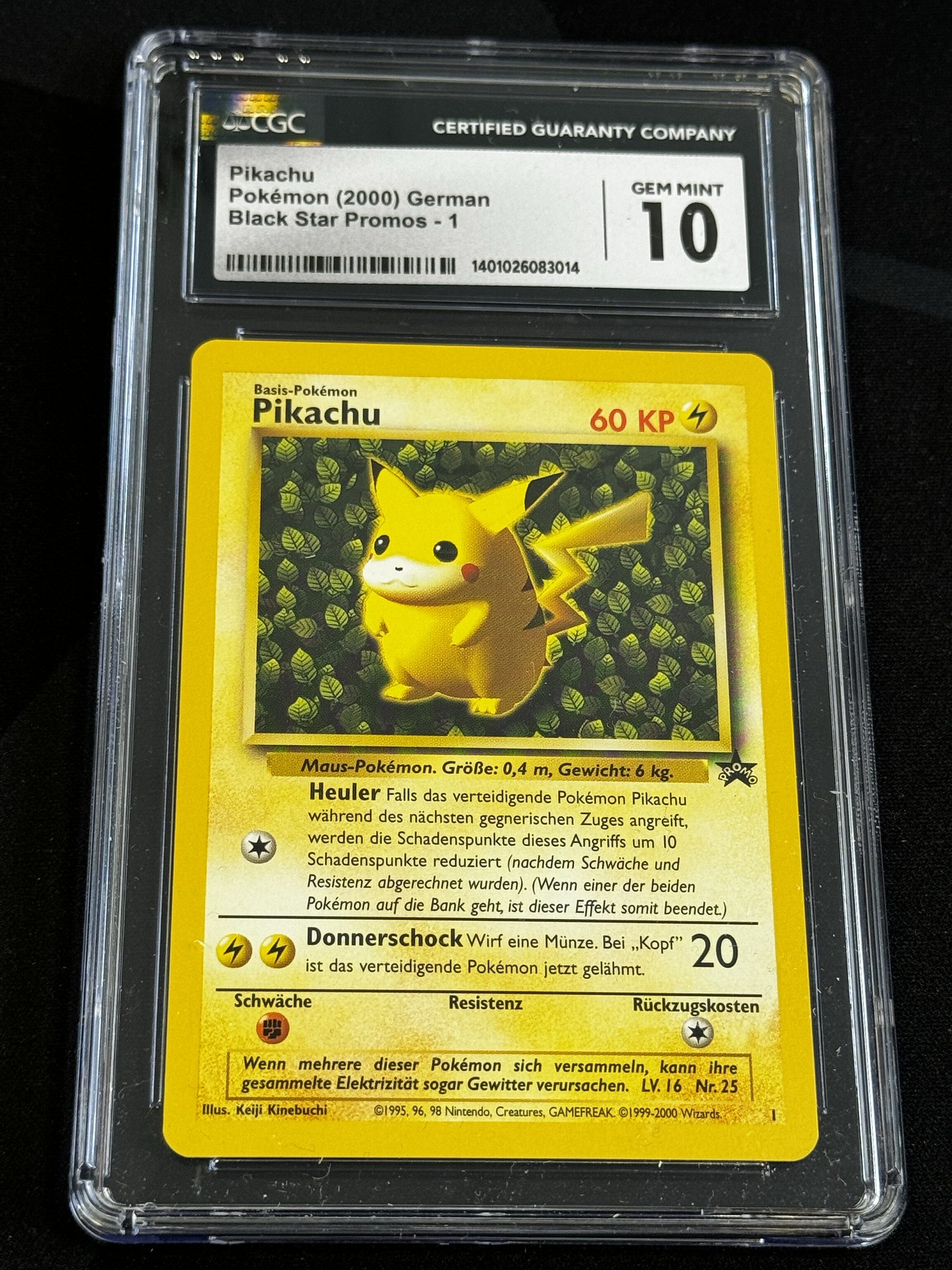 Pikachu - WP 1 - German - CGC 10 