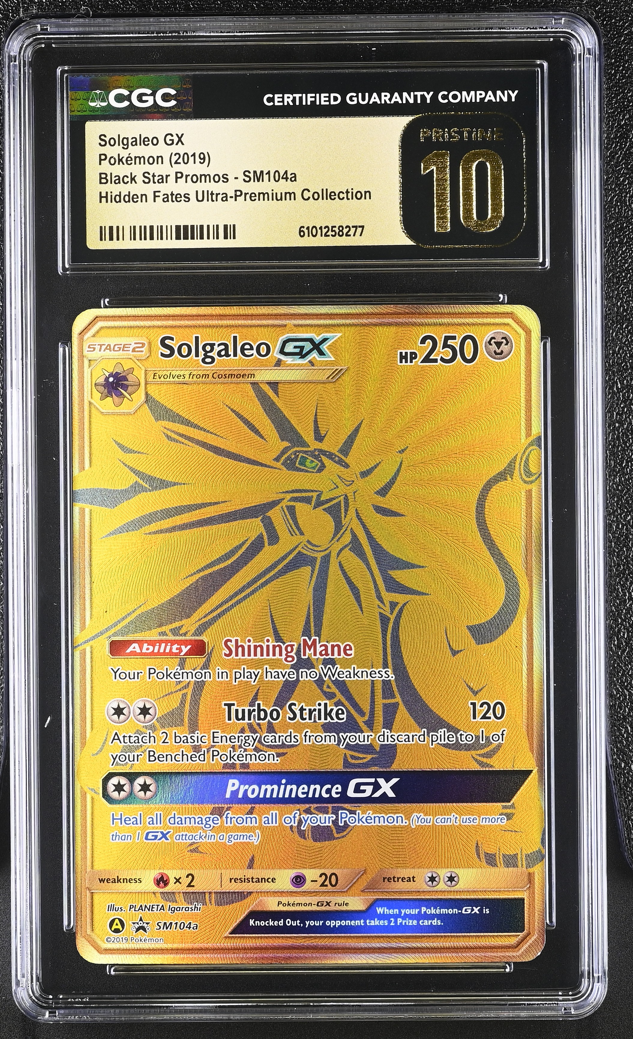 Solgaleo GX - SM 104 - English - CGC 10 