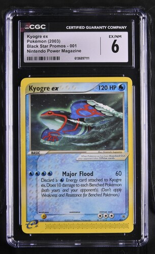 Kyogre ex (Nintendo Magazine) - NP 1 - English - CGC 6 
