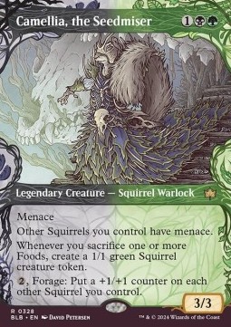 Camellia the Seedmiser (V.1) - Bloomburrow Extras 