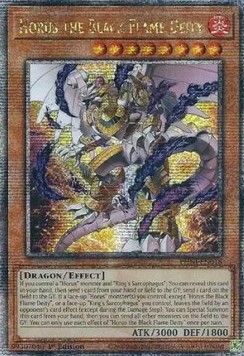Horus the Black Flame Deity (V.2 Quarter Century Secret Rare) 