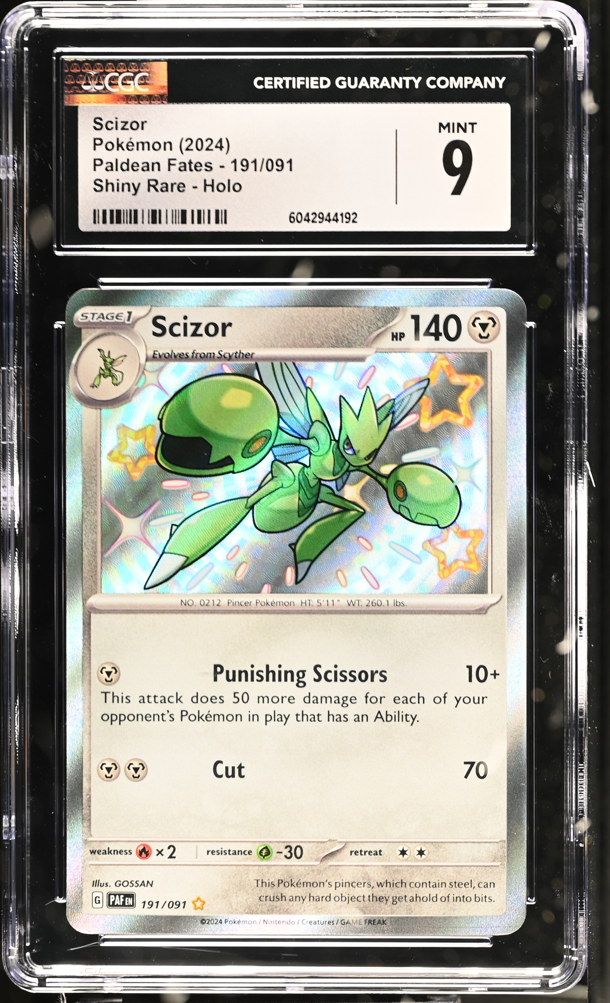 Scizor - PAF 191 - English - CGC 9 