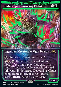 Hidetsugu Devouring Chaos (V.4) - Kamigawa Neon Dynasty Extras 