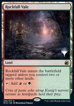 Rockfall Vale (V.2) - Innistrad Midnight Hunt Promos 