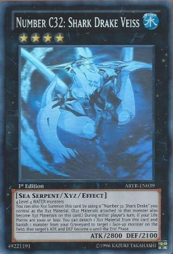 Number C32: Shark Drake Veiss (V.3 - Ghost Rare) 