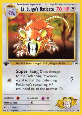 Lt. Surge's Raticate 